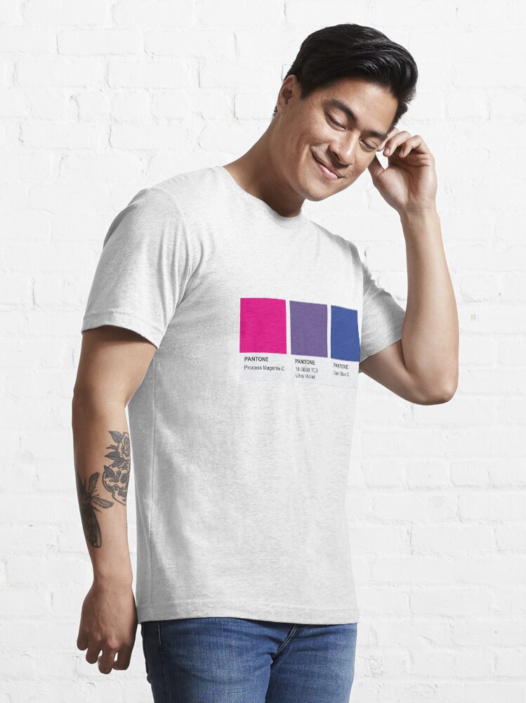 Alternate view of LGBT COLOR PANTONE PALLETE BISEXUAL COMMUNITY DESIGN Essential T-Shirt