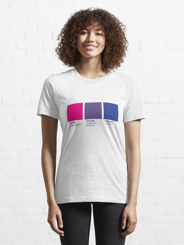 Alternate view of LGBT COLOR PANTONE PALLETE BISEXUAL COMMUNITY DESIGN Essential T-Shirt