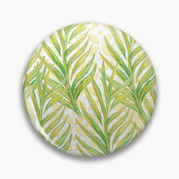 Item preview, leaf drawing yellow green pattern designed and sold by handmadehipsters.