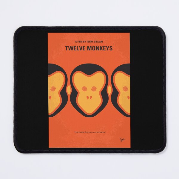Item preview, No355- 12 MONKEYS minimal movie poster Poster designed and sold by verantfvtoal.