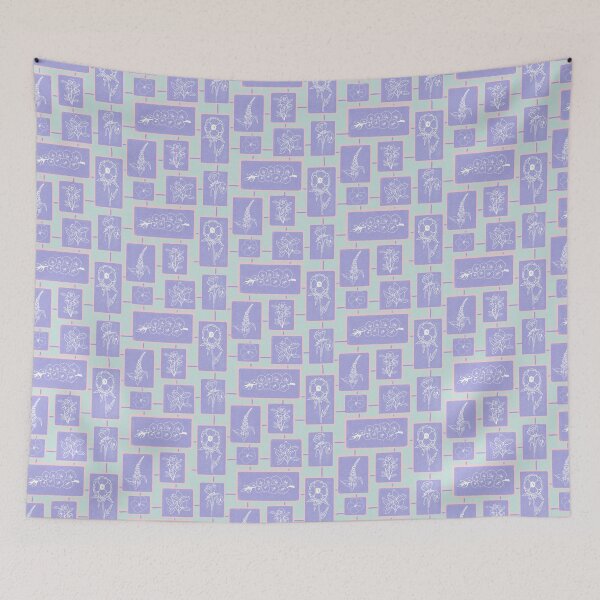 Item preview, Floral Repeat Pattern designed and sold by rhombusOnion.