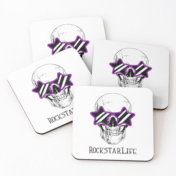 Item preview, Rockstar Life skull designed and sold by smirey designs.