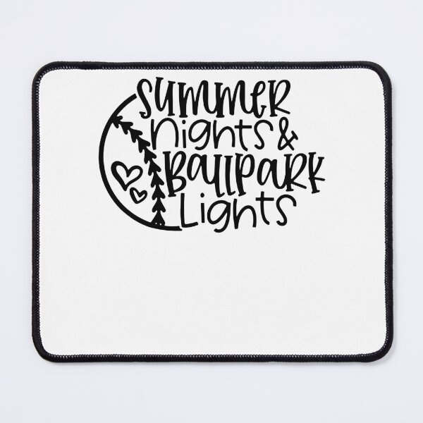 Item preview, Summer Nights And Ballpark Lights Women Baseball Heart Quote designed and sold by alice12S56.