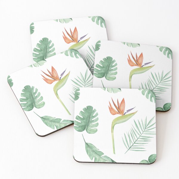 Item preview, Tropical Florals Birds of Paradise designed and sold by elleinadesigns.