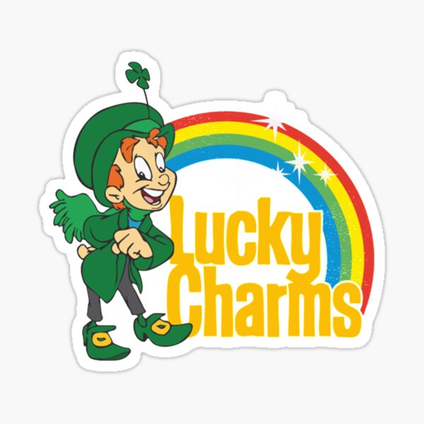 "LUCKY CHARMS . Essential ." Sticker by kucelcflotan Redbubble