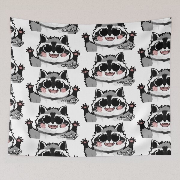 Item preview, Cute Racoon says HI! by RedZenDesignz designed and sold by RedZenDesignz.