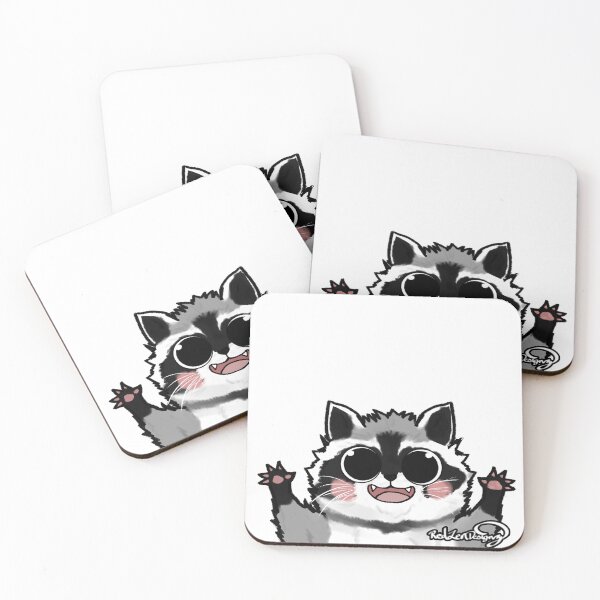 Item preview, Cute Racoon says HI! by RedZenDesignz designed and sold by RedZenDesignz.
