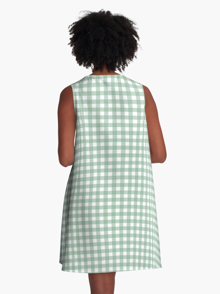 GINGHAM CHECK ALINE DRESS