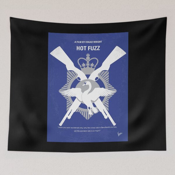 Item preview, No847 My Hot Fuzz minimal movie poster Poster designed and sold by verantfvtoal.
