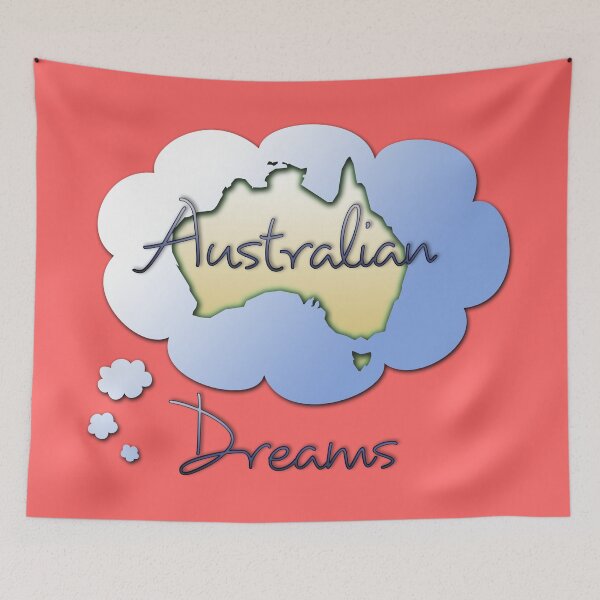Item preview, Australian Dreams Bubble on Red Background designed and sold by James-Cole.