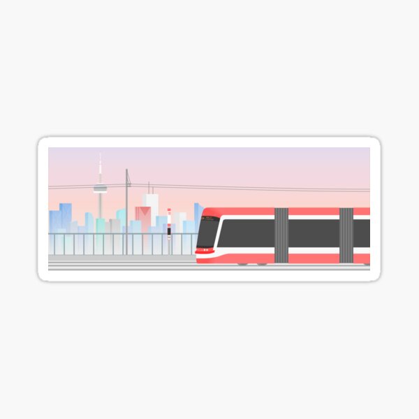 Artikel-Vorschau von Toronto Skyline und Streetcar Art, designt und verkauft von AugustStation.