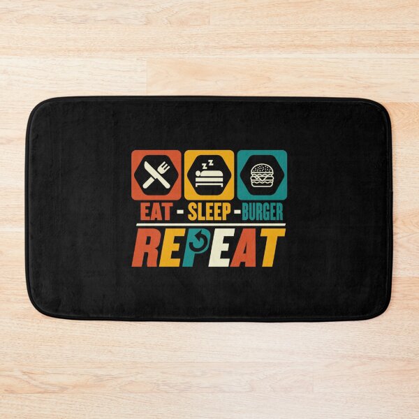 Item preview, Eat Sleep Burger Repeat - Funny Fastfood Foodie Lover Essential . designed and sold by maevurhencve.