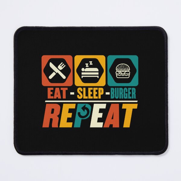 Item preview, Eat Sleep Burger Repeat - Funny Fastfood Foodie Lover Essential . designed and sold by maevurhencve.