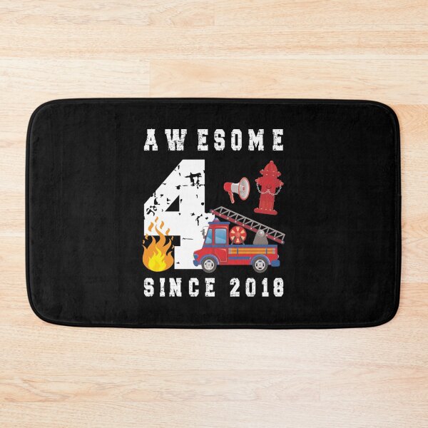 Item preview, 4th Birthday Gift Firefighter Boy Born in 2018 designed and sold by Meinhard Kirsch.