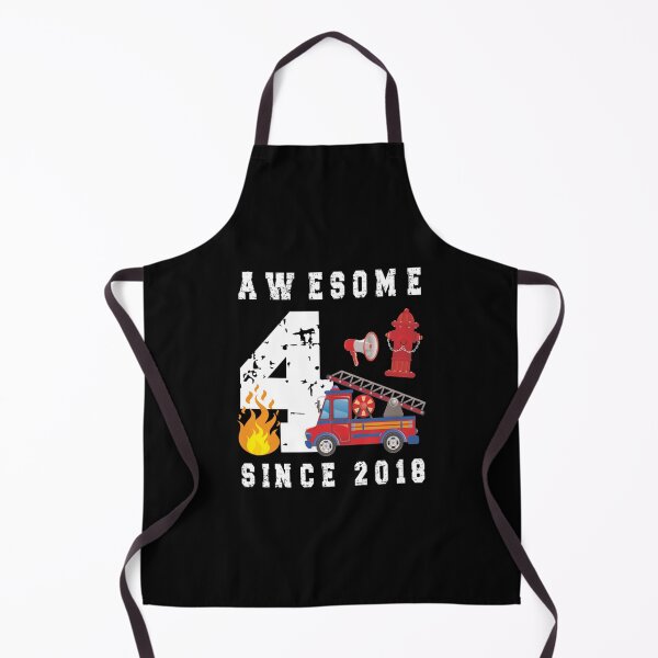 Item preview, 4th Birthday Gift Firefighter Boy Born in 2018 designed and sold by Meinhard Kirsch.