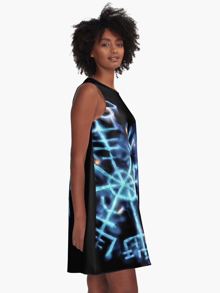 Alternate view of Vegvisir - Spiritual Energy A-Line Dress
