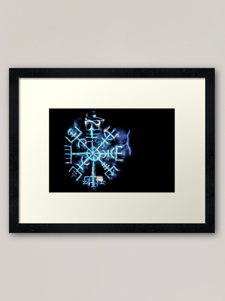 Alternate view of Vegvisir - Spiritual Energy Framed Art Print