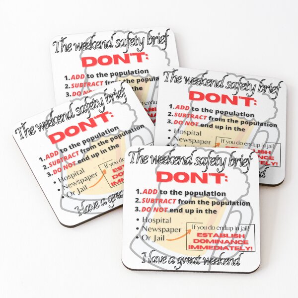 Item preview, Weekend safety  brief  designed and sold by Pugnaciousprint.