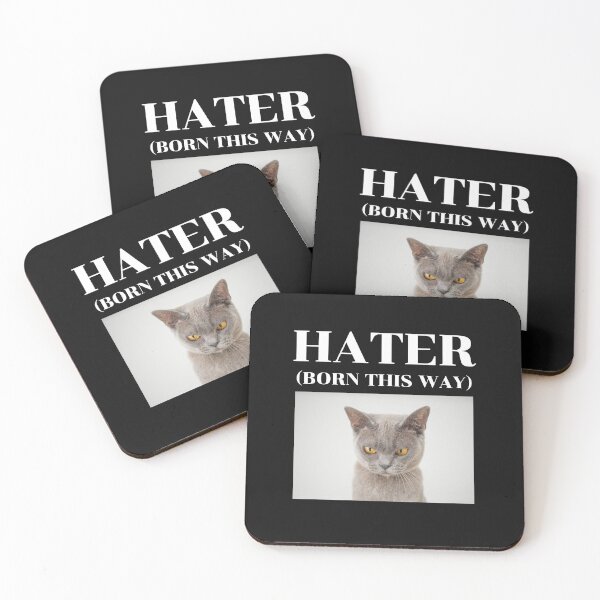 Item preview, Hater (born this way)  - funny design. designed and sold by Parrot-Boy ⭐️⭐️⭐️⭐️⭐️.