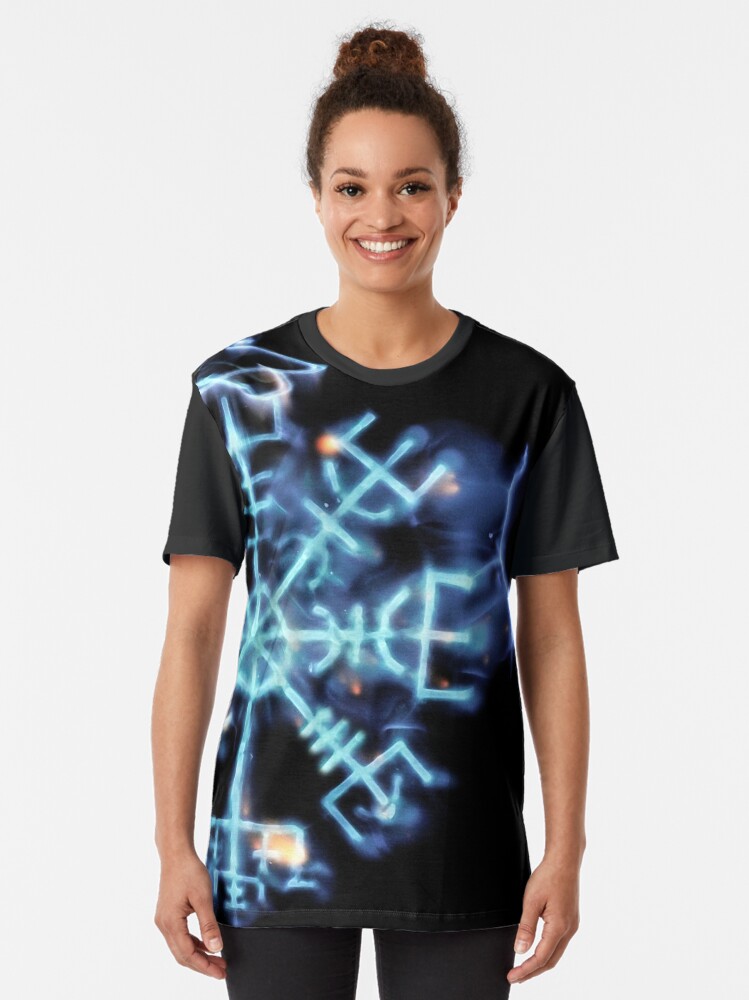 Thumbnail 2 of 5, Graphic T-Shirt, Vegvisir - Spiritual Energy designed and sold by DBailey.