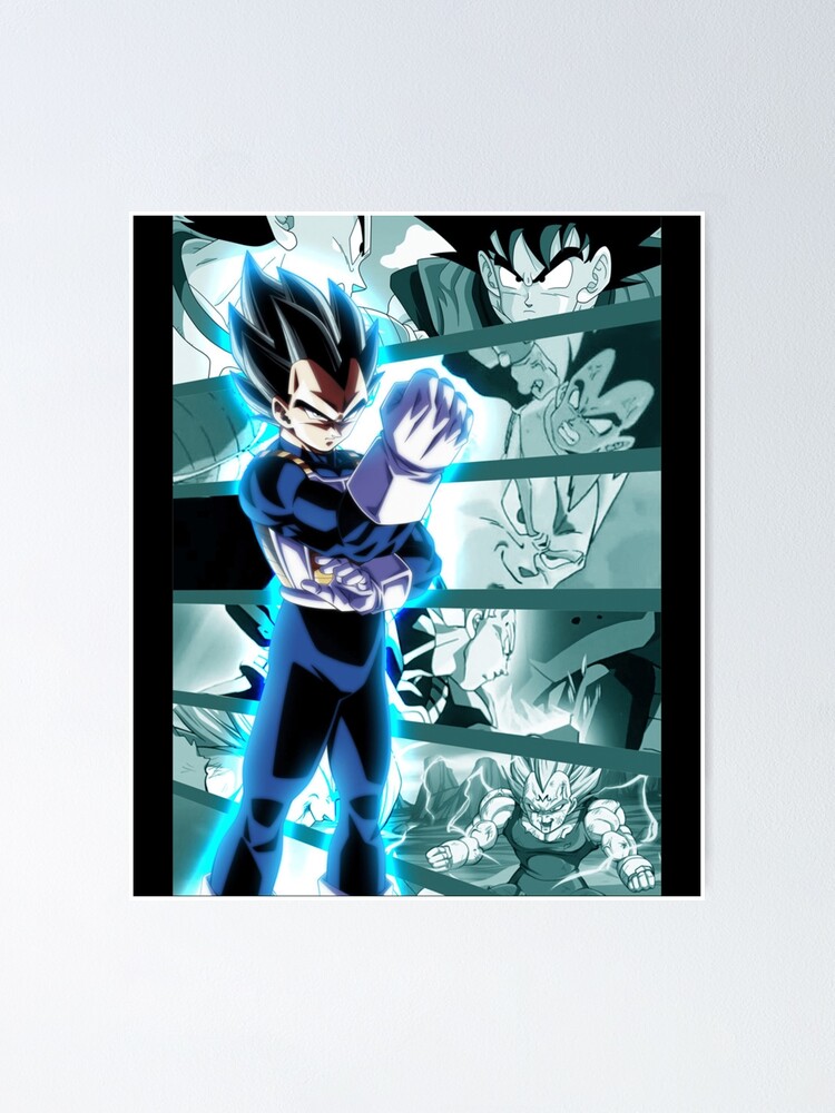 Evolution of Goku vs Vegeta Poster, Wall Art, Dragon Ball Super, DBZ GT, NEW