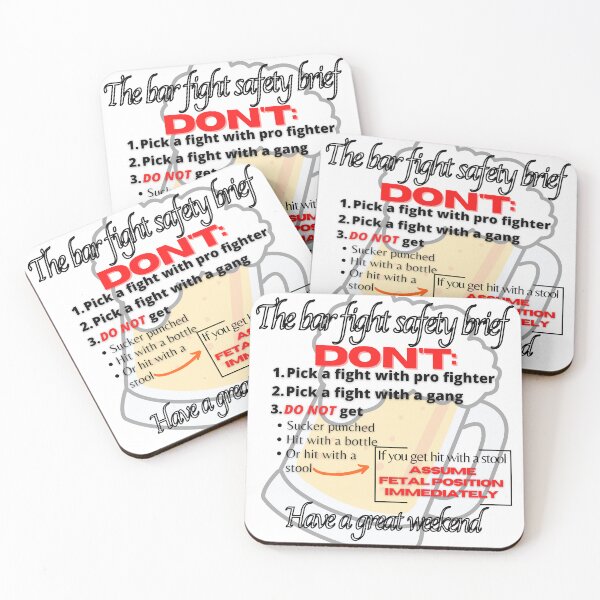 Item preview, Bar fight safety  brief designed and sold by Pugnaciousprint.