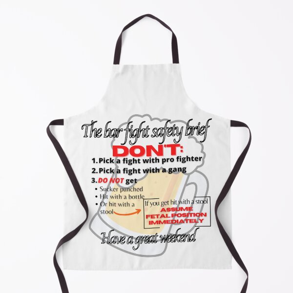 Item preview, Bar fight safety  brief designed and sold by Pugnaciousprint.