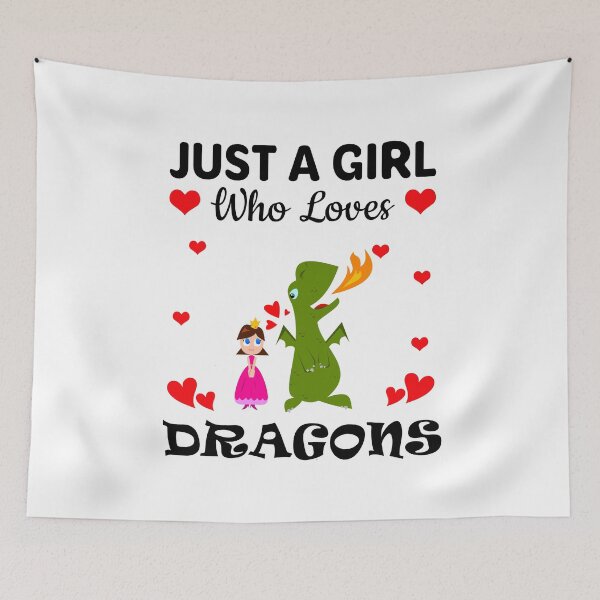 Item preview, Just a Girl Who Loves Dragons designed and sold by mmammammira.