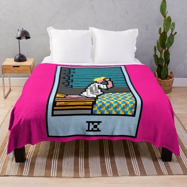 Item preview, Wait, is this pixel art tarot? Pink - Minor Arcana 'Nine of Swords' (Design for T-shirt, stickers and other accessories) designed and sold by Pixel Waite.