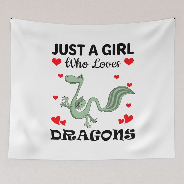 Item preview, Just a Girl Who Loves Dragons designed and sold by mmammammira.