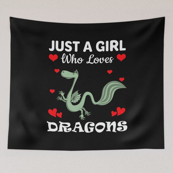 Item preview, Just a Girl Who Loves Dragons designed and sold by mmammammira.