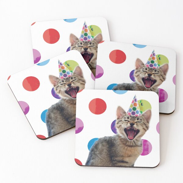Item preview, Polka Party Cat designed and sold by Alyssa Brensinger.