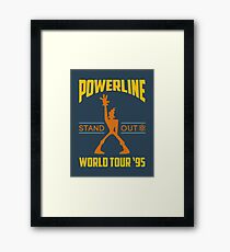 Powerline Stand Out World Tour '95 Framed Print