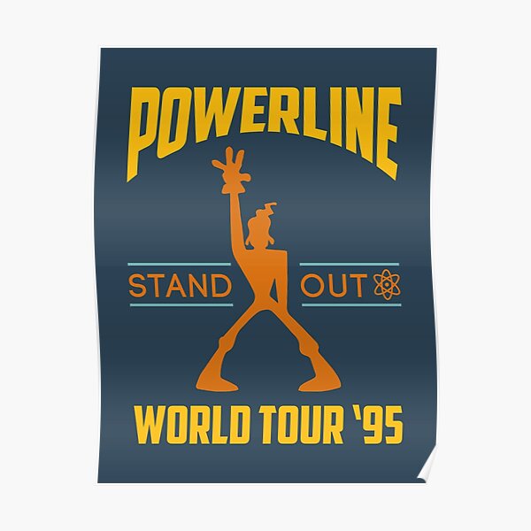 Powerline Stand Out World Tour '95 Poster