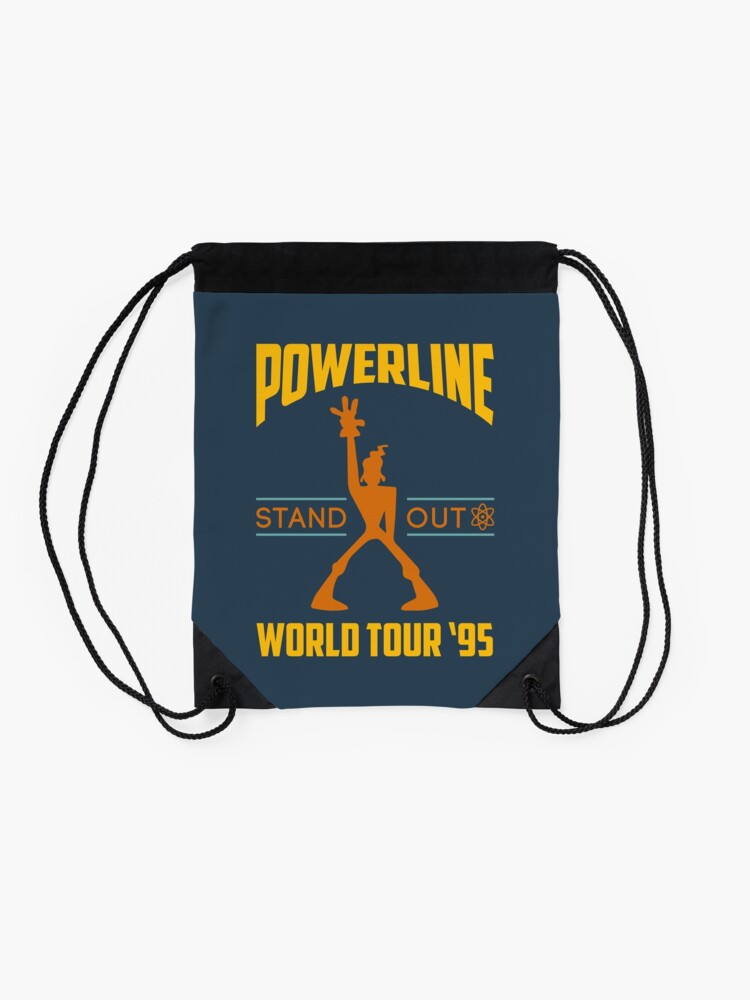 Alternate view of Powerline Stand Out World Tour '95 Drawstring Bag