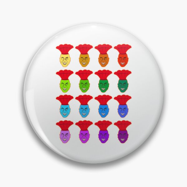 Item preview, Ainsley Harriott Colourful heads Pattern Cool Drawing designed and sold by Raju-Creative.