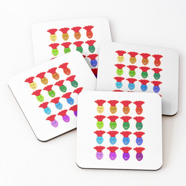 Item preview, Ainsley Harriott Colourful heads Pattern Cool Drawing designed and sold by Raju-Creative.