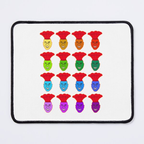 Item preview, Ainsley Harriott Colourful heads Pattern Cool Drawing designed and sold by Raju-Creative.