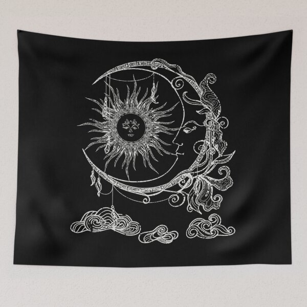 Item preview, Bohemian Aesthetic Moon Sun Astrology Science Astronomy designed and sold by KaitlinxLewis.