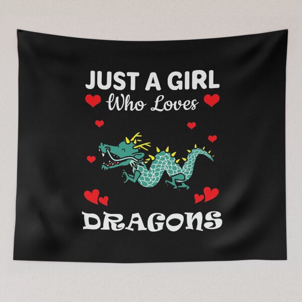Item preview, Just a Girl Who Loves Dragons designed and sold by mmammammira.
