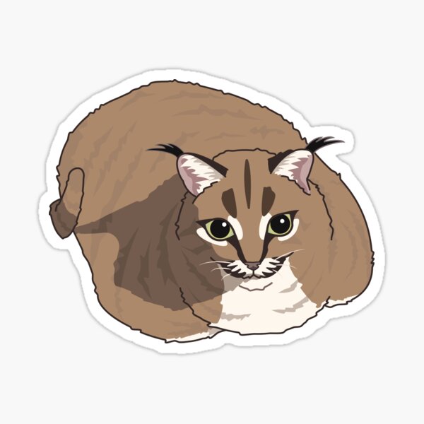 Big Floppa - Caracal meme cat / fat floppa / cursed floppa Greeting Card  for Sale by romanticists