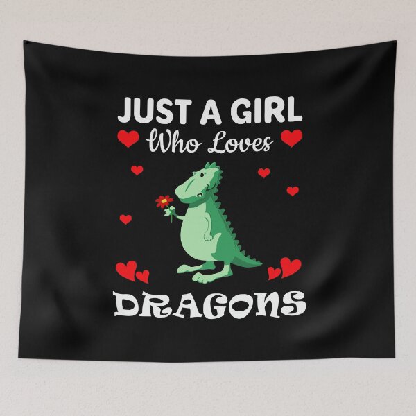 Item preview, Just a Girl Who Loves Dragons designed and sold by mmammammira.