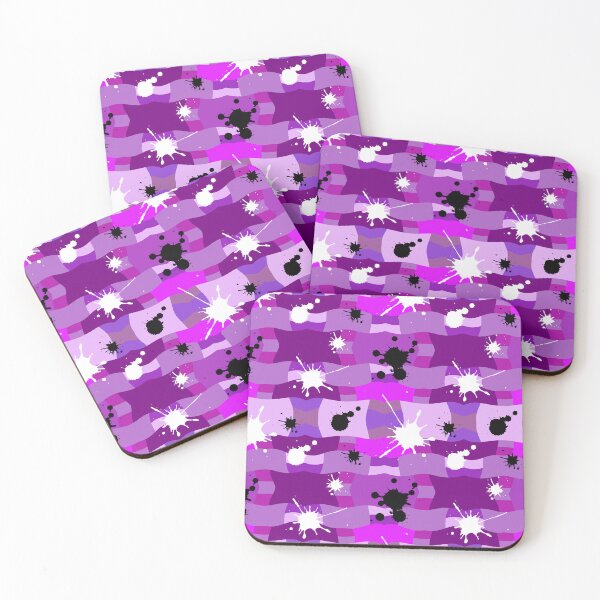 Item preview, Purple Camouflage with Black and White Ink Spots Pattern designed and sold by quinellie.