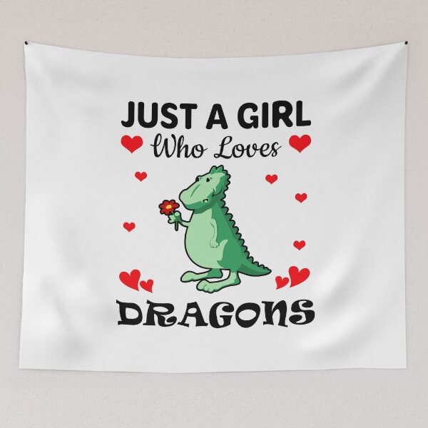 Item preview, Just a Girl Who Loves Dragons designed and sold by mmammammira.