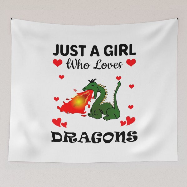 Item preview, Just a Girl Who Loves Dragons designed and sold by mmammammira.