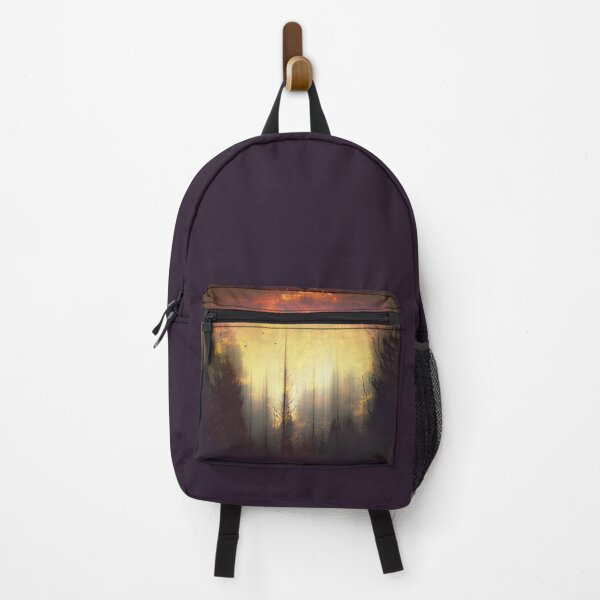 Item preview, Distorted Landscape - Trees at Sunset designed and sold by Dyrk Wyst Redbubble Shop.