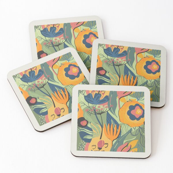 Item preview, Abstract Colourful Flowers 10 designed and sold by simplydesignart.