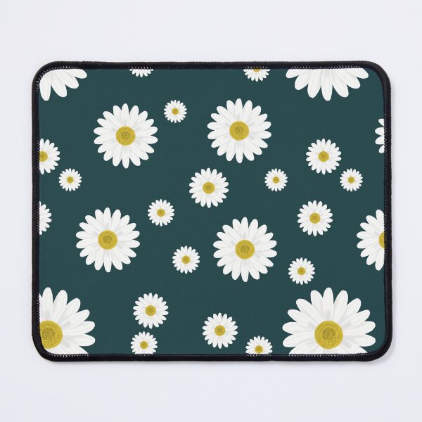 Item preview,  Beautiful White Daisy Flowers Pattern Art (blue) designed and sold by jvcoart.