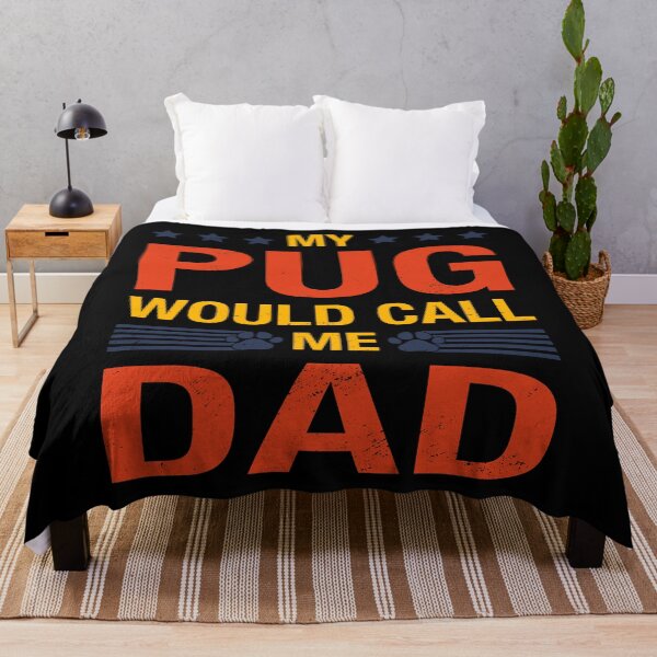 Item preview, Pug Dad Quote Fathers Day Funny Puppy Dog Lover Saying designed and sold by RJ-Art.