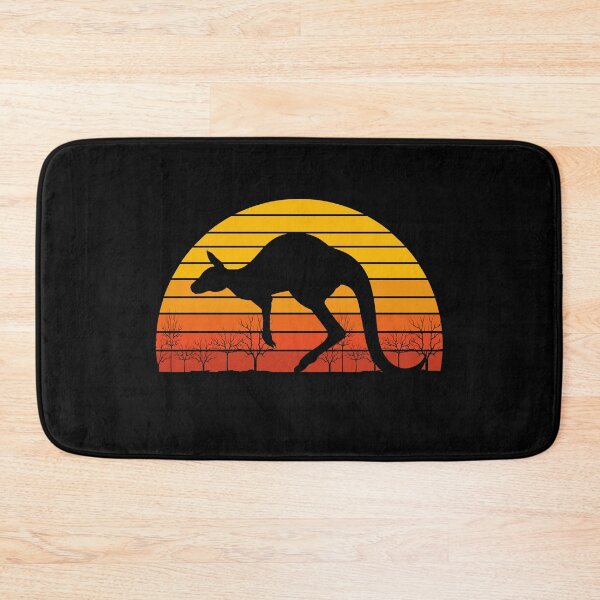 Item preview, Retro Sunset Australian Outback Zoo Animal Kangaroo designed and sold by bestshirtdesign.